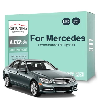 LED Lámpa Izzó Készlet Mercedes Benz MB C E S M ML, GL Class W203 W204 W210 W211 W212 W220 W221 W163 W164 X164 Autó Lámpa