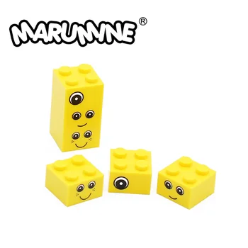Marumine 3003 DIY 2x2 Tégla Kocka Szeme Nyomtatás Alkatrészek Idegen Modellező Játékok, építőelemek Db Építési Tartozékok