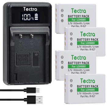 Tectra R-IG7 RIG7 LOH880 Távirányító Akkumulátor+USB Töltő Logitech Harmony One, 900, 720, 850, 880, 885, 890 Pro, H880