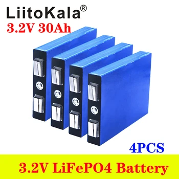 4db LiitoKala LiFePo4 3.2 V 30AH 5C akkumulátor lítium volta diy 12V lifepo4 e-bike e robogó kerék szék AGV autó golfkocsik