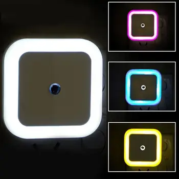 LED Érzékelő Vezérlő LED-es Éjszakai Fény, Lámpa, Wc Fényt irányít MINKET Lámpa Éjjeli Háttérvilágítás Izzó Fények Baba Plug EU Fal Bedroo L3J6