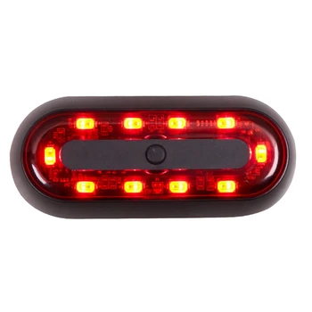 LED-es Motorkerékpár-Bukósisak Lámpa Bicikli Hátsó Lámpa Sisak, Lámpa Kerékpár Figyelmeztetés, hátsó Lámpák Éjszakai Lovaglás