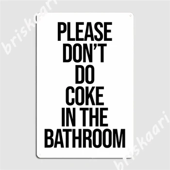Kokó A Fürdőszobában Fém Plakett Poszter Plakkok Fal Egyéni Mozi Nappali Adóazonosító Jel Poszter