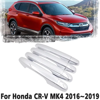 Luxus króm kilincs fedezze berendezés védelmét fedezi a Honda CR-V MK4 RW1 RW6 RT5 RT6 2016~2019 Autó tartozék matrica