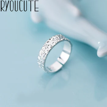 Régi Ezüst Színű, Szabálytalan Kör Gyűrűk Nők Bijoux Ajándék Női Állítható Méretű Gyűrűk Ujját Anillos Nagykereskedelmi