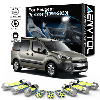 AENVTOL Canbus Peugeot Partner ⅰ ⅱ ⅲ 1996-2000 2003 2004 2005 2007 2010 2018 2019 2020 Auto Búra LED-es Belső Világítás Szett
