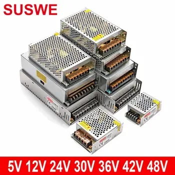 A legújabb népszerű kapcsoló a tápegység világítás transzformátor led adapter SUSWE DC 5V 12V 24V 1A 2A-6A 8A egyetemes SUSWE