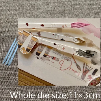 XLDesign Kézműves fémforgácsolási Meghal stencil penész ecset dekoráció scrapbook Album Papír Kártya Kézműves Dombornyomás meghalni darabok