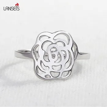 Gyűrű, Szerető Ígéret Gyűrű Ajándék, Varázsa Áttört Rózsa Virág Gyűrű Női, 1db 2018 Divat Ékszer Gyűrű A Nők