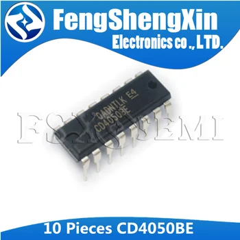 10db/sok CD4050BE DIP-16 CD4050 CMOS Hex Puffer Átalakító
