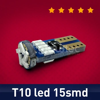 1db LED T10 canbus led W5W t10 Canbus led 15smd 3014 LED nonpolarity Fény Külső Fény GLOWTEC