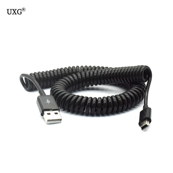 USB 2.0, Mini USB Kábel Mini USB Spirál Spirál Tavaszi Adatok Töltő Adapter Kábel 50cm/0,5 m 200cm/2m