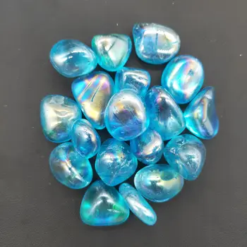 Csodálatos szivárvány aura bule kvarc kristály csakra gyógyító medaion drágakő reiki szárítógépek kavics dekoráció