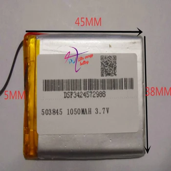 a legjobb akkumulátor márka Méret 503845 3,7 V 1050mah Lítium-polimer Akkumulátor Védelmi Igazgatóság A GPS-Bluetooth-Digitális Termék, Ingyenes