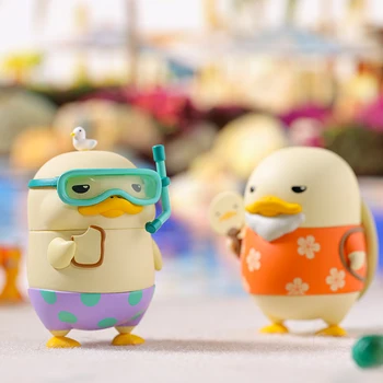 POP MART Duckoo Trópusi Szigeten Sorozat Vak Doboz Gyűjthető Akció Aranyos Anime Játék Adatok Születésnapi Ajándék Vak Játékok