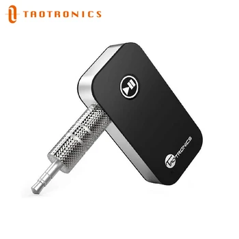 Taotronics Bluetooth-Aux Adapter Vezeték nélküli autórádió, 3,5 mm-es Jack Zene Audio Sztereó Kihangosító Gyors Átviteli Autó Hangszóró