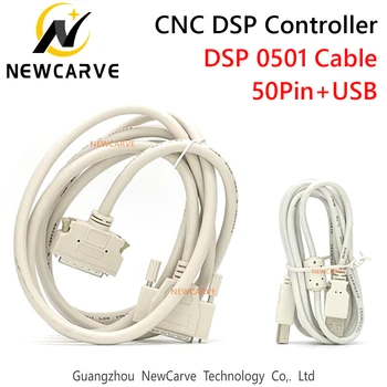 DSP0501 Vezérlő Kábel 50Pin+USB Kábel, 3 Tengelyes Vezérlő Rendszer CNC Router NEWCARVE