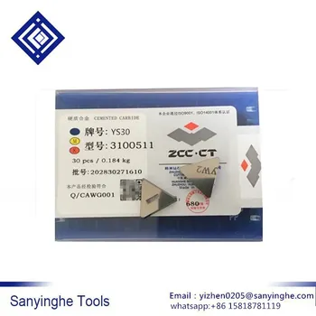 YS30 3100511 sanyinghe Zhuzhou 30db/doboz cnc keményfém maró szerszám penge háromszög vágó