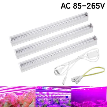 5W 10W 25W 50W IR, UV-kompakt fénycsövek LED Teljes Spektrumú Nő LightT T5 Cső Lampada Beltéri Növény Lámpa Hidroponikus Rendszer Virágzó Kert