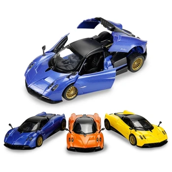 1:32 Pagani Huayra Alufelni Sport Autó Fröccsöntött Kiváló Szimulációs Modell Racing Játék A Jármű Hang, Fény, Fém Autó Gyűjtemény Játékok