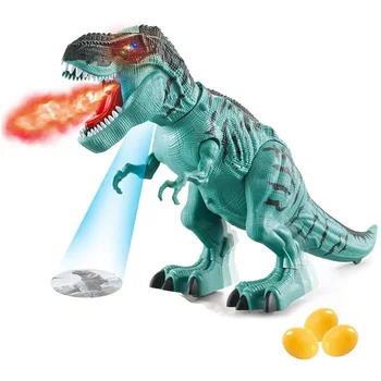 Elektronikus Dinoszaurusz Szimulált Láng Spray-T-T-Rex Séta Dinoszaurusz, Vízpermet Vörös Fény & Reális Hangok