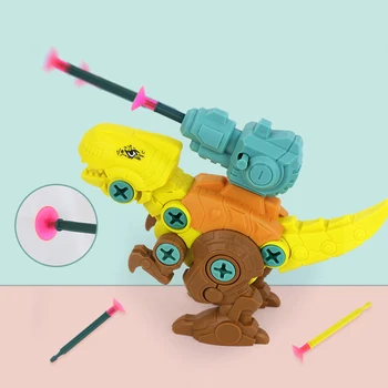 A gyermekek Dinoszaurusz Építési Fiú Játék Meghatározott Oktatási Tervező Modell Csavarhúzó Szétszerelés Közgyűlés Puzzle Játékok 1Set