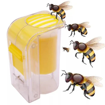 Méh Királynő Jelölés Fogó Műanyag Ketrec Egy Kézzel Jelölő Üveg Gyakorlati Méhészeti Eszköz Elkapni A Királynő A Méhek Vonzó 