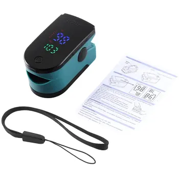 Fekete-Fehér Digitális Pulse Oximeter Telítettség Monitorok Hordozható Oxigén Érzékelő Haza Klip Ujjbeggyel Oximeter