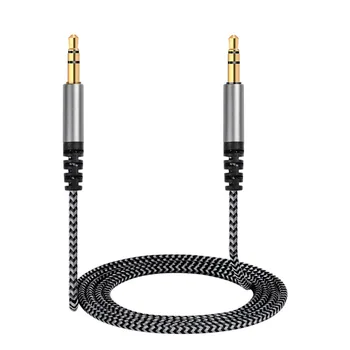 Legújabb, 3.5 mm-es Jack Audio Kábel, 3,5 mm-es Férfi 3.5 mm-es Férfi Aux Kábel a V-MODA iPhone xiaomi Autó Fejhallgató Hangszóró-Aux Kábel