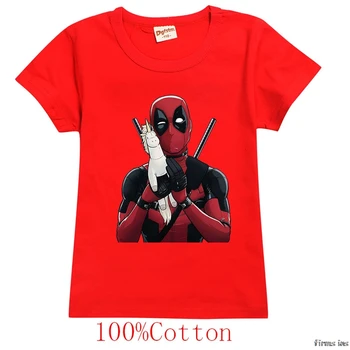 Pólók Deadpool Gyerekek t-shirt Fiúk / Lányok Ruhát KidsT Ing Kpop Divat Anime ruhát Tshirt Felsők Pólók