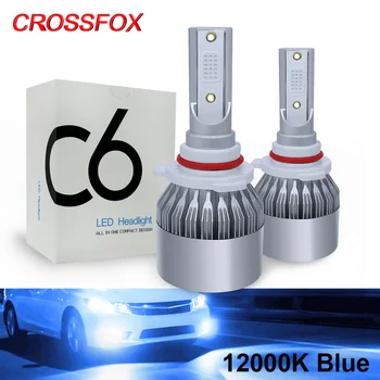 CROSSFOX 12V H4 LED H11 9005 HB3 HB4 9006 Auto Lámpa H1 880 9004 9007 Led 12000K 72W 7200LM Fényszóró Izzók Autó ködlámpák