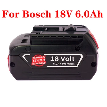 18650, Újratölthető Hordozható Lítium Akkumulátor, amely Alkalmas A Bosch Power Tool Akkumulátor 18V 6.0 Á 6000mAh BAT609,BAT618,BAT610,.BMS.