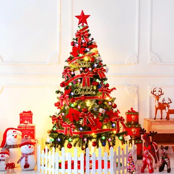 2.1 m Nagy karácsonyfa LED Mesterséges Karácsonyi Fa Beltéri, mind Kültéri Karácsonyi Party, Ünnepi Dekoráció