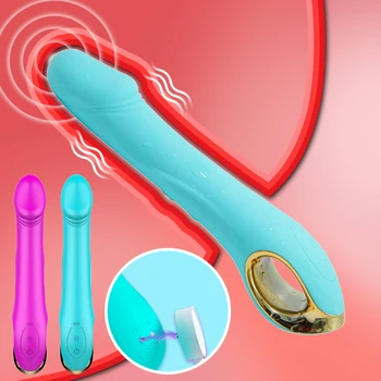 10 sebesség, USB-Töltés G-Spot Vibrátor Vibrátor a Nők Szilikon Vízálló Női Hüvely, a Csikló Masszírozó Szexuális Játékszerek Nőknek