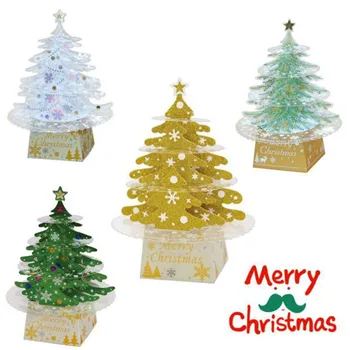 2021 Karácsonyi LED Tűlevelek Fa Asztali Dísz Karácsonyi Dekoráció az Otthoni 3D-s Fa Xmas DIY Új Év 2022 Navidad Noel