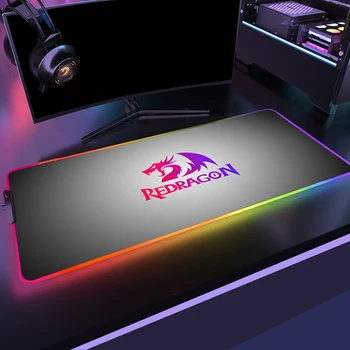 RGB Játék Redragon egérpad Nagy Méretű Színes Világító PC Számítógép Asztali 7 Színben LED Asztal Mat Gaming Billentyűzet pad