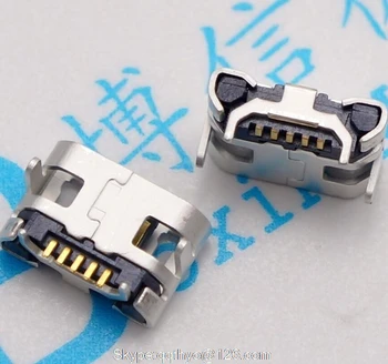 10db Micro USB-5P,5-pin-Micro USB, Jack,5Pins Micro USB-Csatlakozó a Farok Töltés mobil telefon