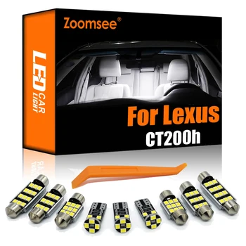 Zoomsee 12db Belső LED-Lexus CT200h 2011 2012 2013 2014 2015 2016 2017 Canbus Autó Izzó Búra Térkép Olvasás Csomagtartóban Lámpa Készlet