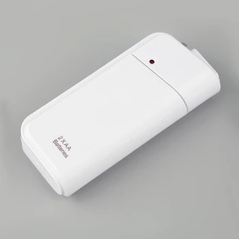 Univerzális Hordozható USB Sürgősségi 2 AA Elem Extender Töltő Teljesítmény Bank Ellátási Doboz Okos Telefon