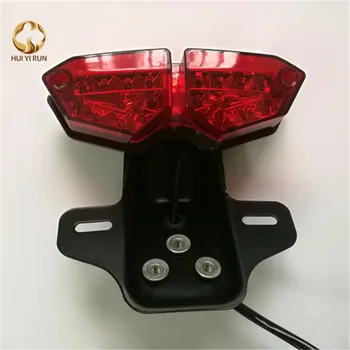 ÚJ, LED-es Motorkerékpár hátsó lámpája & Fém BRKT Dirt Bike alkalmas CG125 CG150