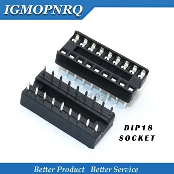 10DB DIP18 IC foglalat DIP chip vizsgálat socket 18PIN DIP-18 18PIN adapter 2.54 MM-es pályán csatlakozó