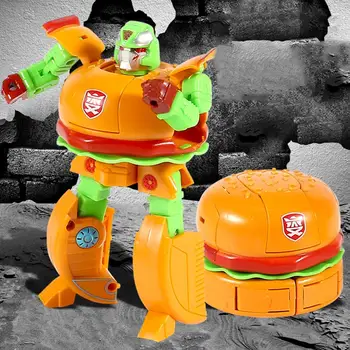 Transzformációs Modell Robot Hamburger Átalakuló Gyerekek Játék Kisgyermek Robotok jó Játék, a Fiúk Szülinapi Játékok, Ajándékok