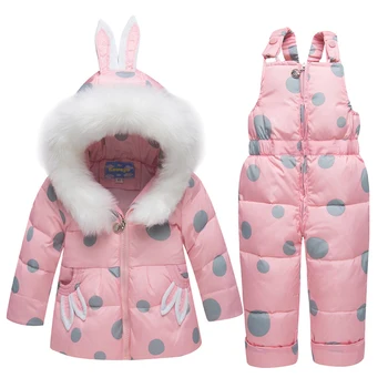Kabát Lányoknak, Gyerekeknek Snowsuits Gyermek Téli Kabát Gyermekek Őszi Ruha Készlet Lány Outwear Általános Parka Kabát, Ruhák