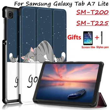Samsung Galaxy Tab A7 lite 8.7 SM-T220 T225 Tabletta Esetben PU Bőr Smart Mágneses fedél Samsung Galaxy Tab A7 Lite Érdekesség