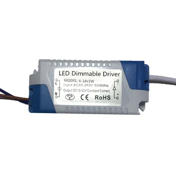 LED Driver 6-18W 7W 12W 15W Szabályozható Tápegység AC85-265V DC18-60V Fény Transzformátor Tápegység Adapter Mennyezeti lámpa lámpa