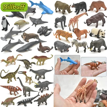 Mini Szimuláció vad Dzsungel dinoszaurusz Állatok PVC Modell Oroszlán, Cápa, Bálna Figurák Játékok Oktatási játékok, a gyermekek Ajándékok