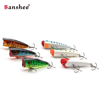 Banshee 6db/sok 60mm 8g Splash VP01 Csörgő Hang Wobbler Bass Felső víz Halászati Csalit Poppers Nehéz Mesterséges Csali