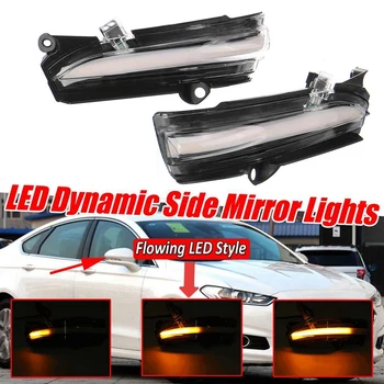 AU04 -Autó Dinamikus LED-Visszapillantó Tükör, lámpa-Fény Ford Mondeo Fusion 2013-2018