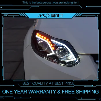 AKD Autó Stílus Fényszóró Ford Focus 2012-2014 LED Fényszóró DRL Fej Lámpa Led Projektor Autóipari Tartozékok
