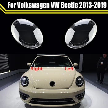 Autó Átlátszó Fedelet Fényszóró Üveg Shell lámpaernyőt Fényszóró objektívvédőt A Volkswagen VW Beetle 2013 ~2019 Auto Fény Sapkák